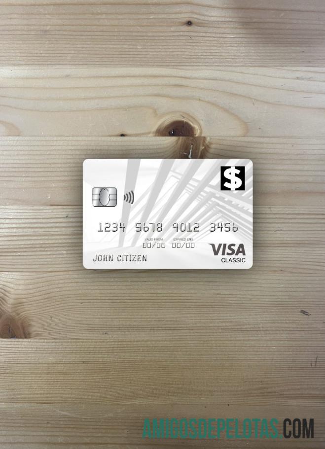 EUA Primeiro Banco da Wiki Visa Classic Card Photolook Front amostra